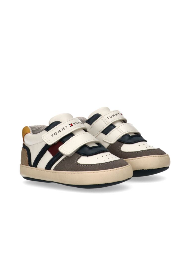 Multi Flag Hook And Loop Sneakers  Boys