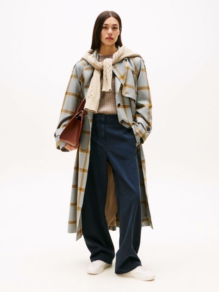 Blue Relaxed Straight Leg Trousers  Women