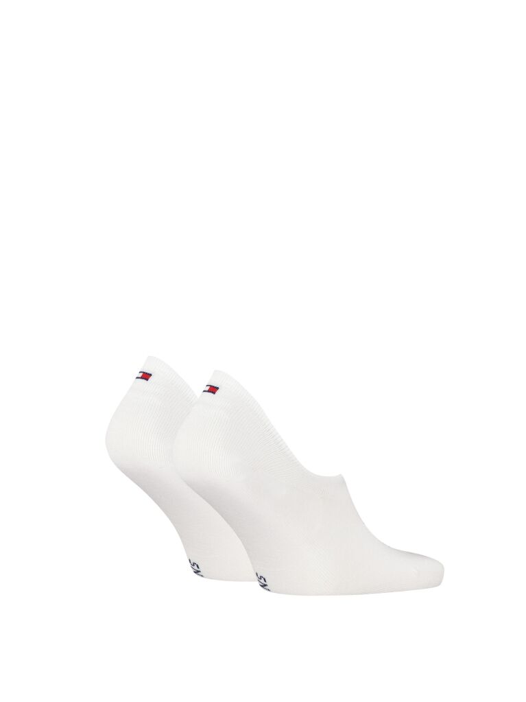 White Invisible footie socks 2 pack  Unisex
