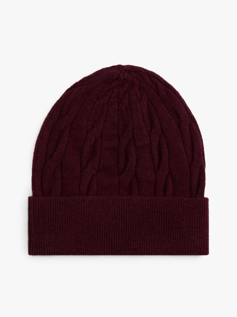 Red TH Crest Knit Beanie  Kids Unisex