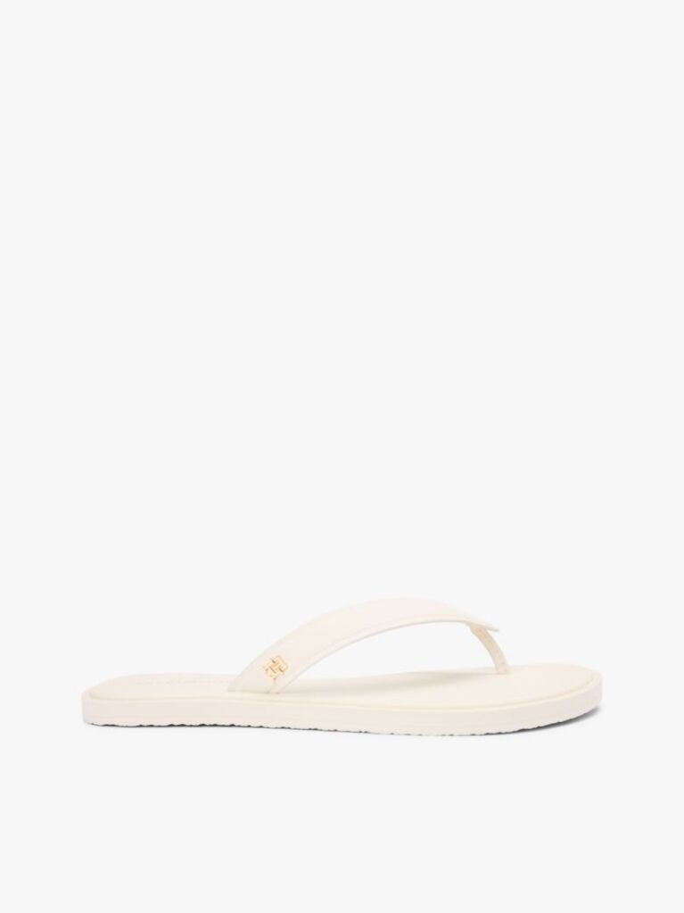 Beige Chic TH Monogram Flip-Flops  Women