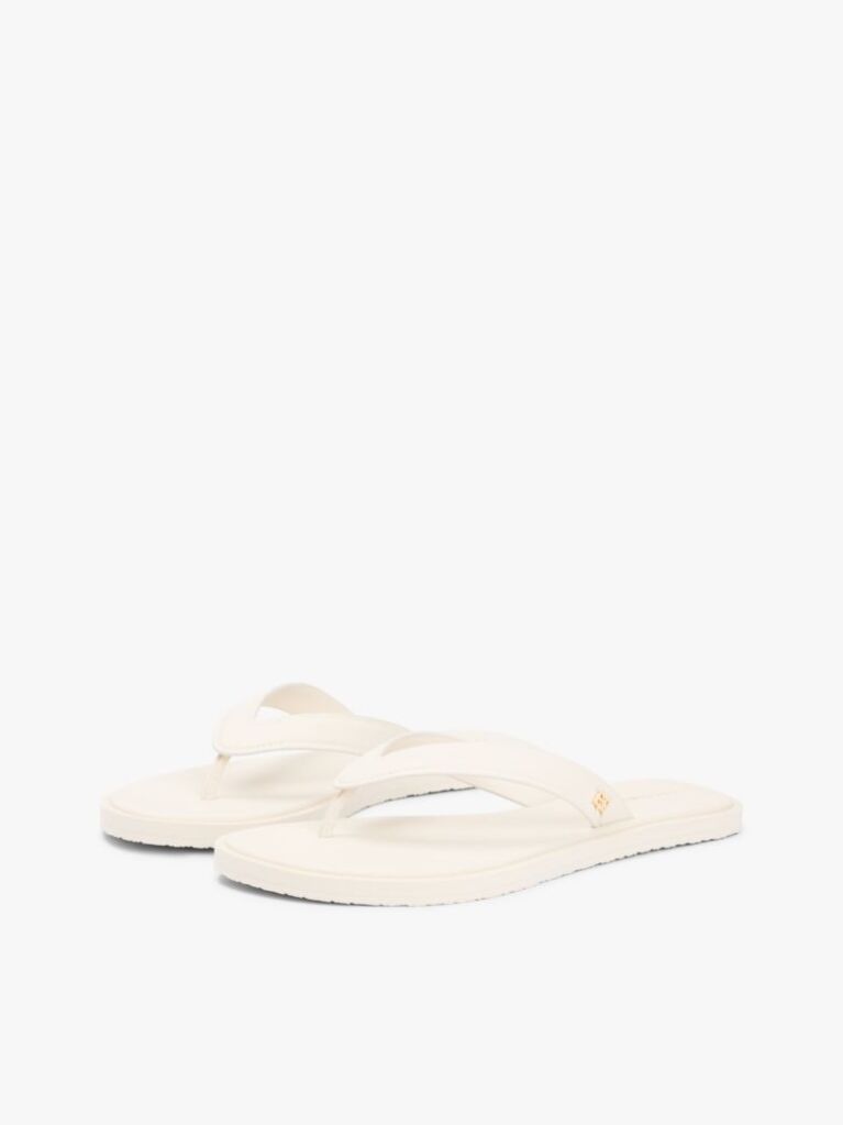 Beige Chic TH Monogram Flip-Flops  Women