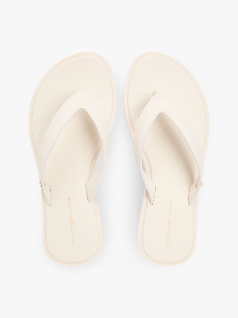 Beige Chic TH Monogram Flip-Flops  Women