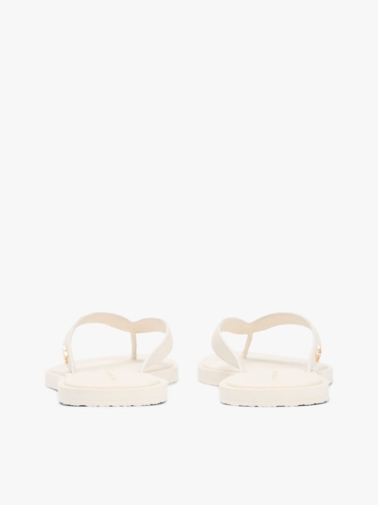 Beige Chic TH Monogram Flip-Flops  Women