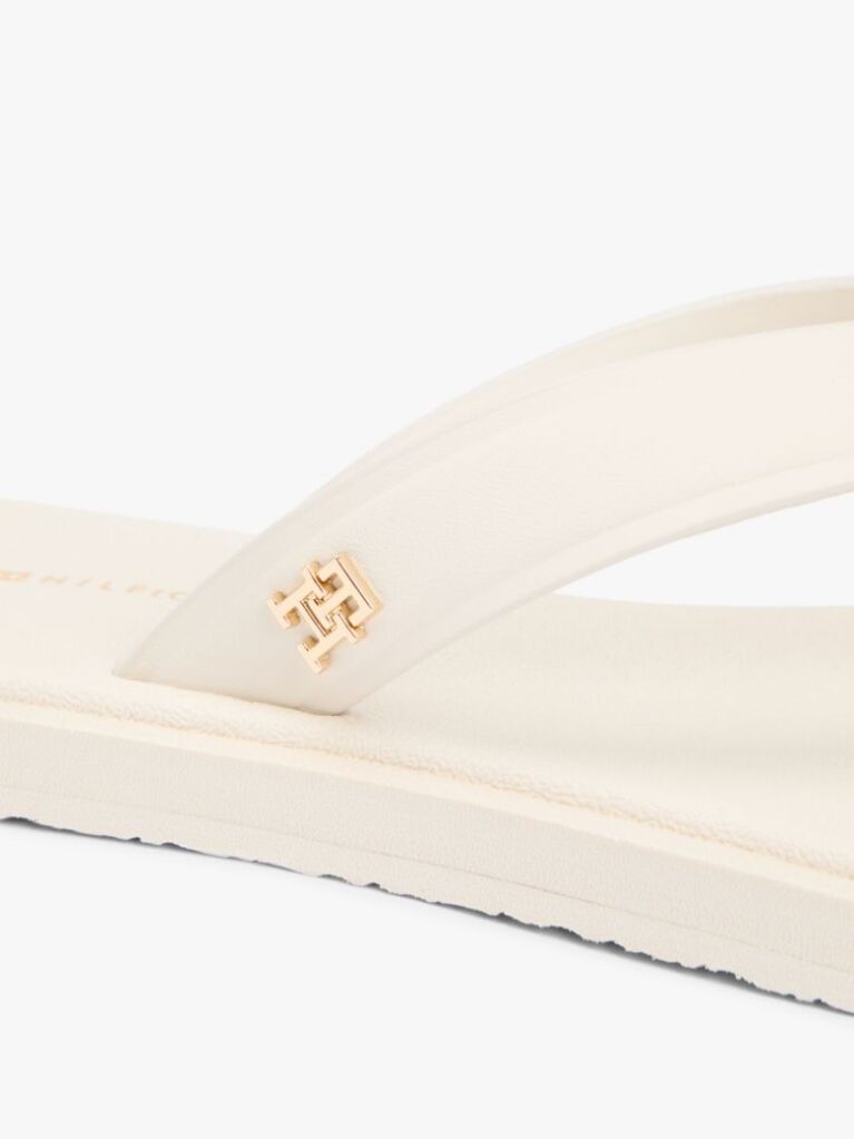 Beige Chic TH Monogram Flip-Flops  Women