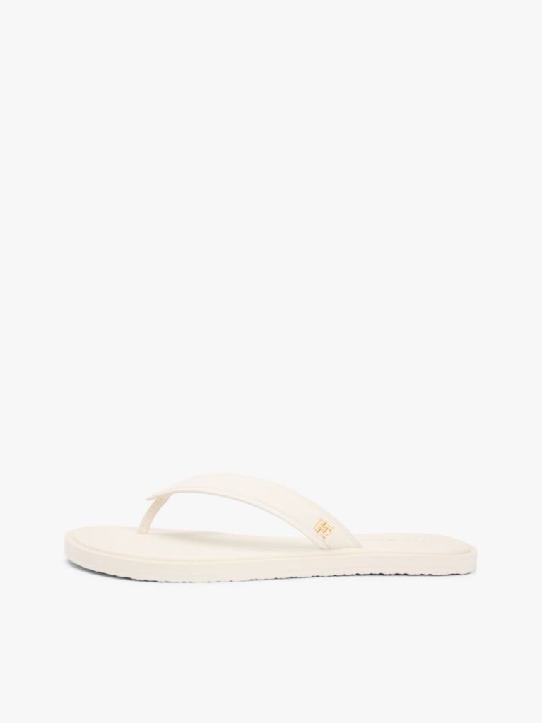 Beige Chic TH Monogram Flip-Flops  Women
