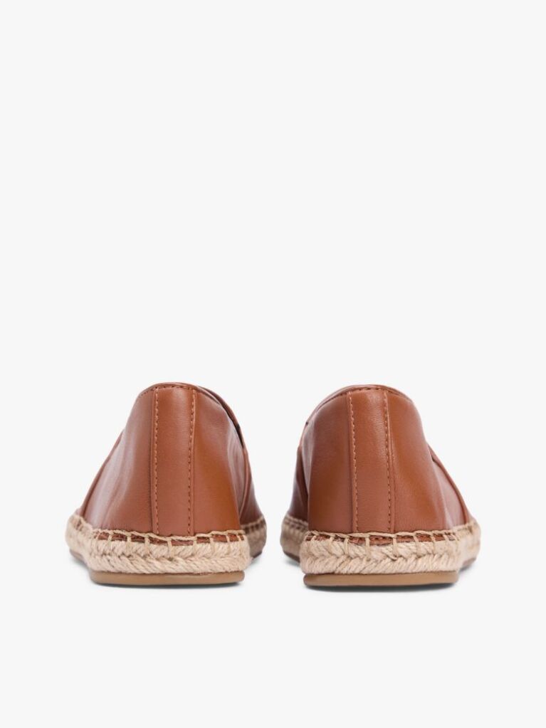 Brown TH Monogram Leather Espadrilles  Women