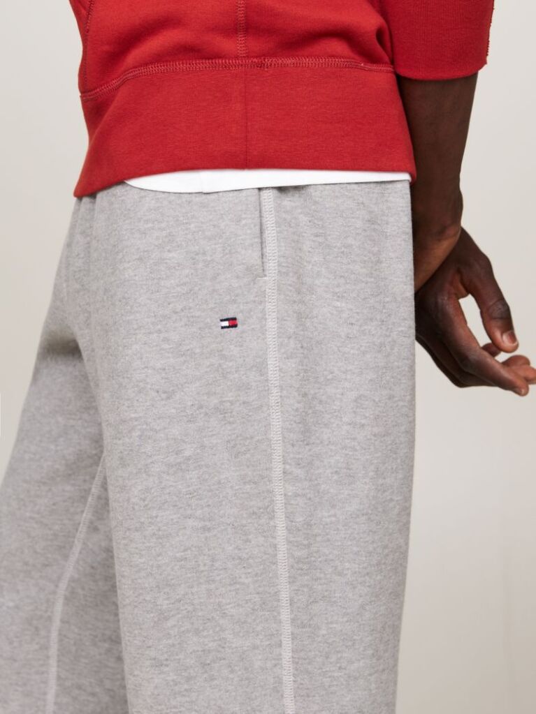 Grey Cuffed Leg Fleece Joggers  Men