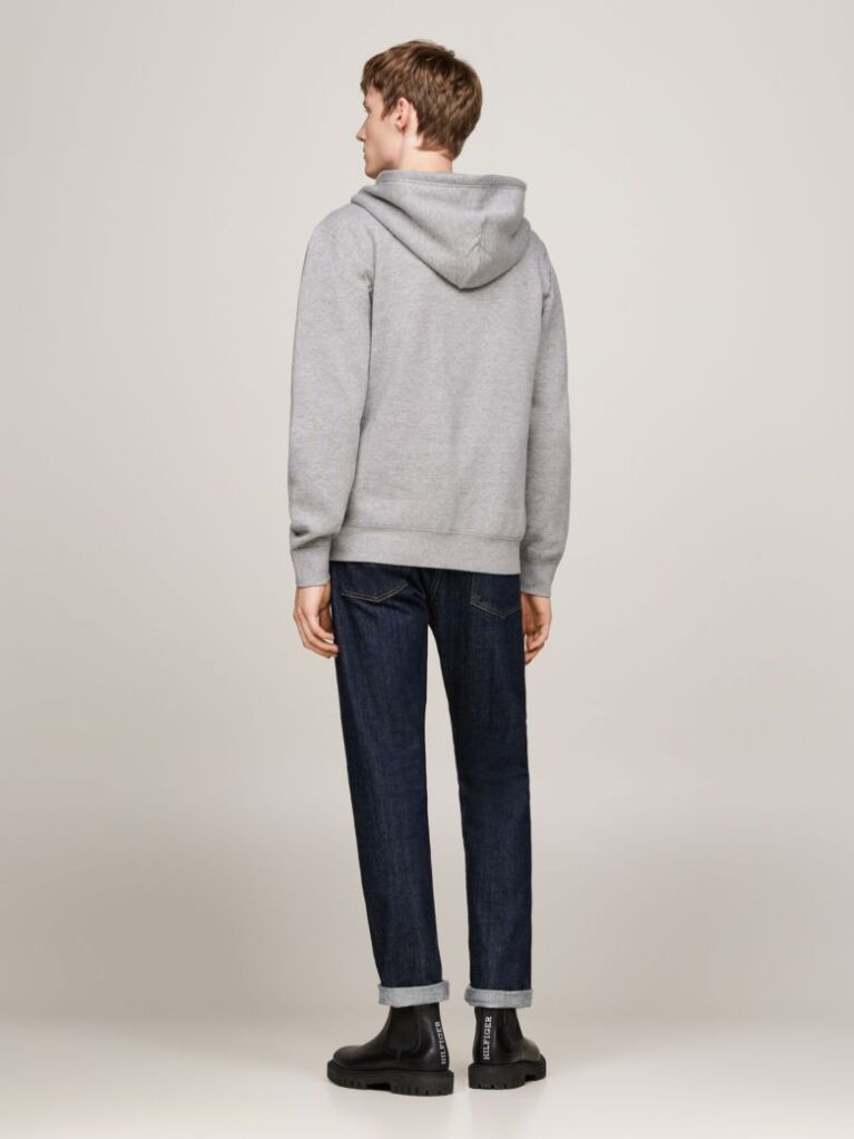Grey Fleece Zip-Thru Hoody  Men