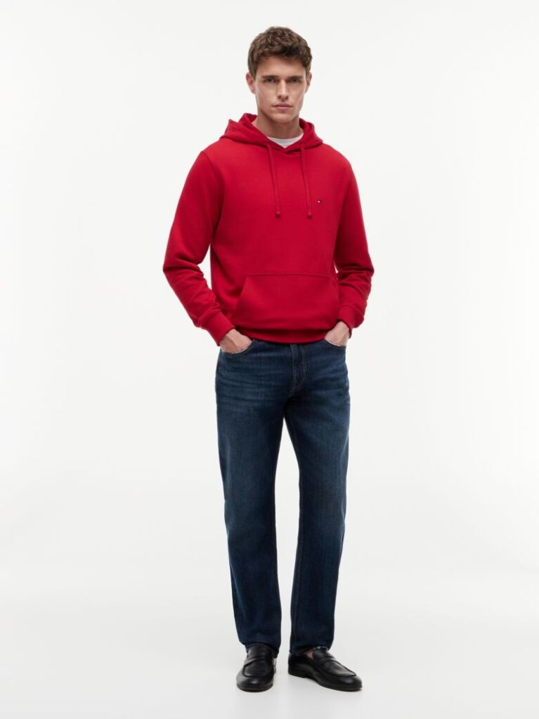 Red Flag Embroidery Terry Hoody  Men