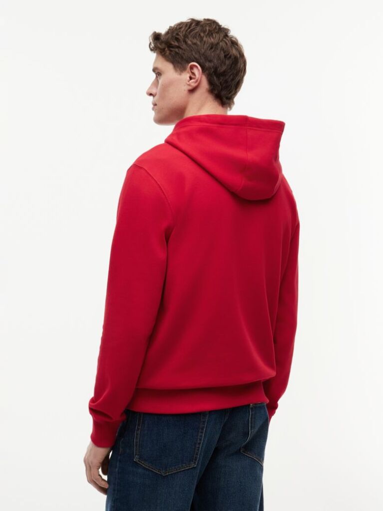Red Flag Embroidery Terry Hoody  Men