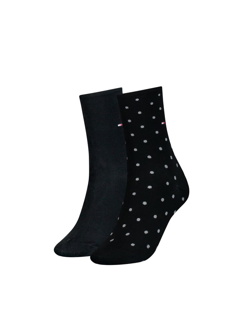 Black 2-Pack Tommy Hilfiger Dot Women's Socks  Women