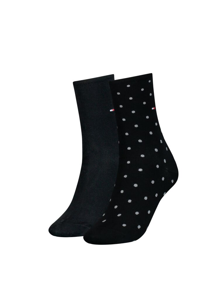 Black 2-Pack Tommy Hilfiger Dot Women's Socks  Women
