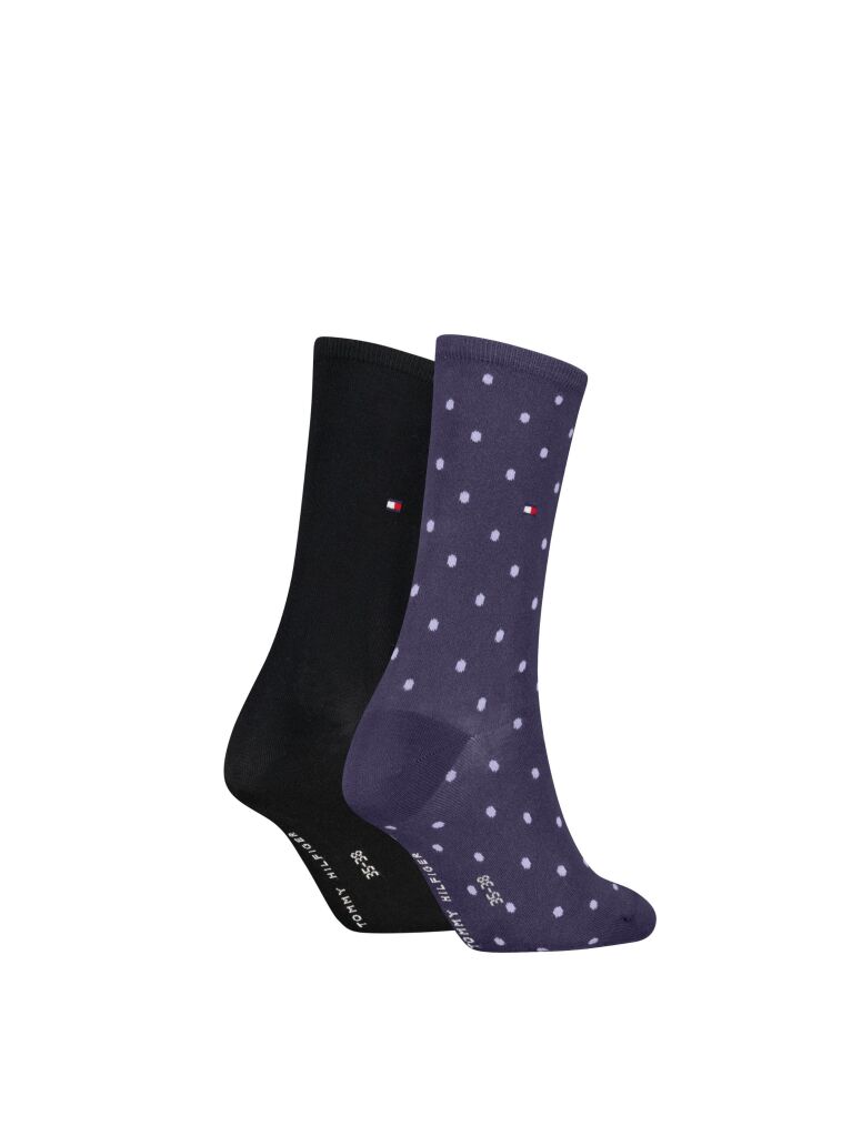 Blue 2-Pack Tommy Hilfiger Dot Women's Socks  Women