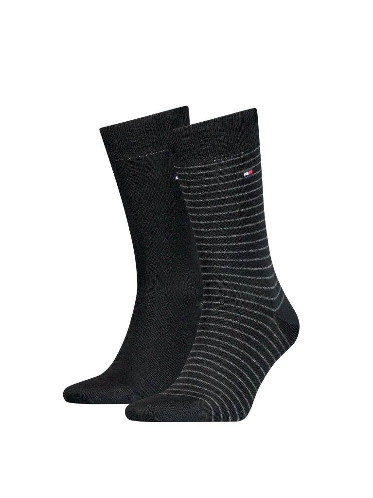 Black 2-Pack TH Men Stripe Socks  Men