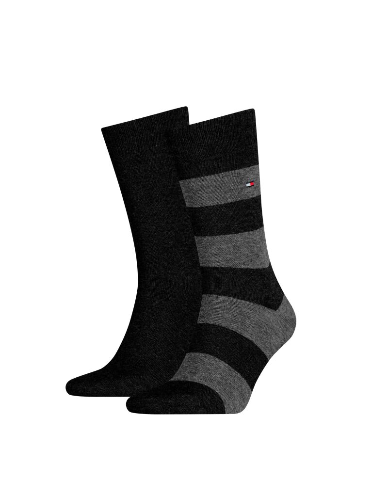 Black 2-Pack Men's Rugby Socks  Men