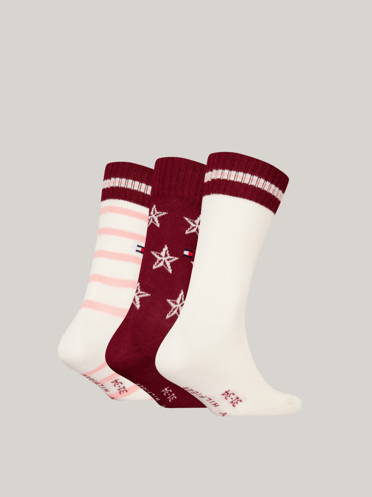 Multi Tommy Hilfiger Kids' Classic Socks 3 pack Gift Box  Kids Unisex