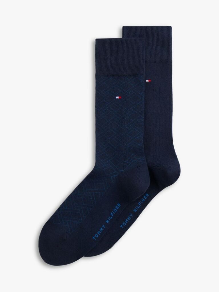 Blue 2-Pack Print Flag Embroidery Socks  Men