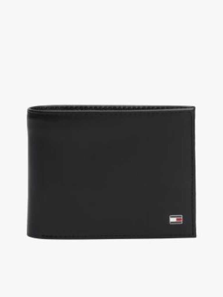 Black Mesh Flap Wallet  Men