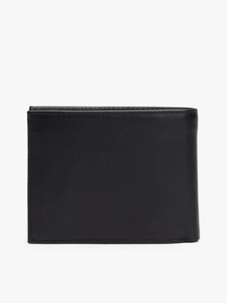 Black Mesh Flap Wallet  Men