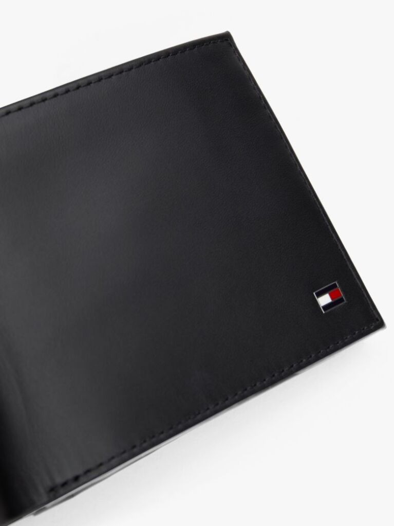 Black Mesh Flap Wallet  Men