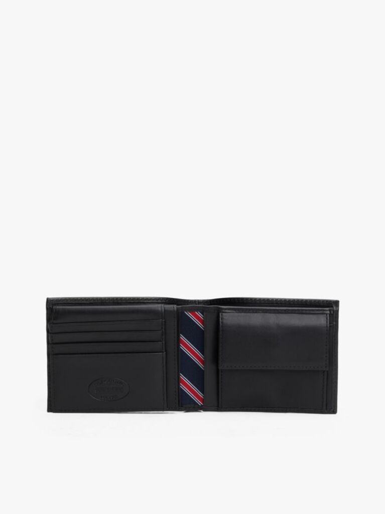 Black Mesh Flap Wallet  Men