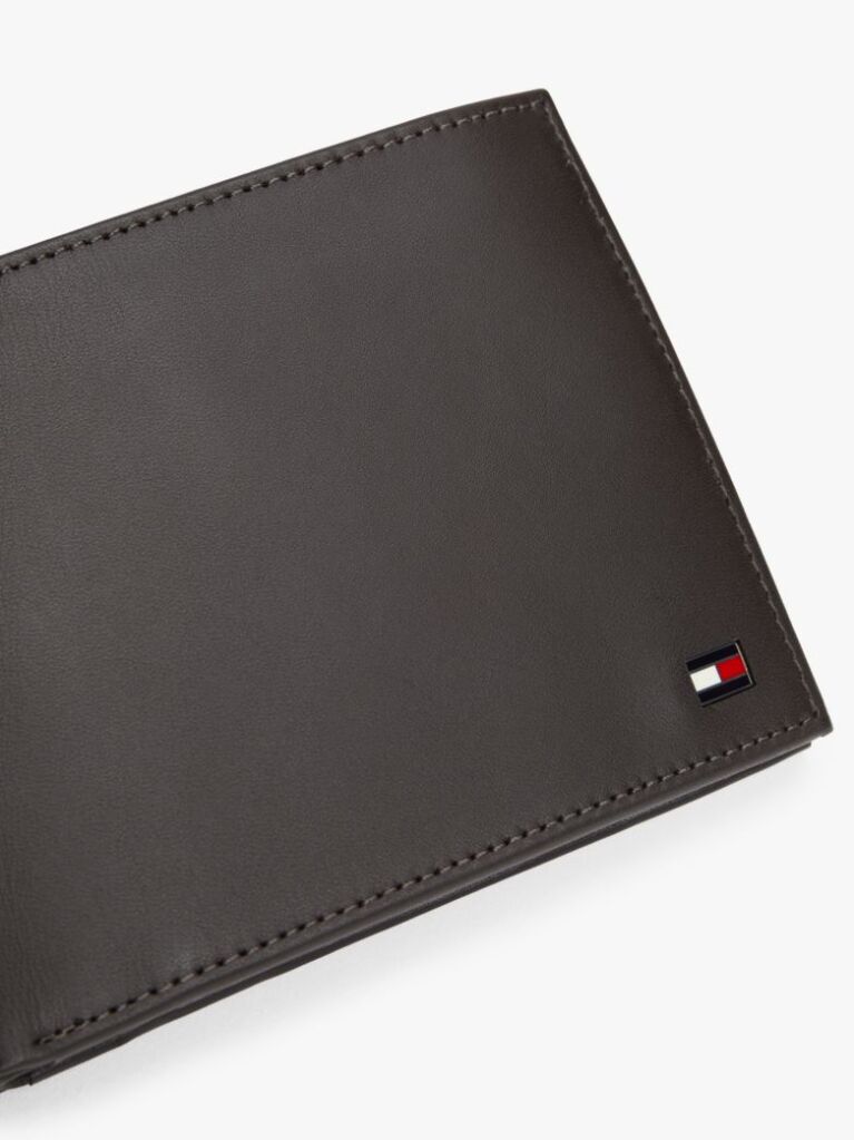 Brown Mesh Flap Wallet  Men