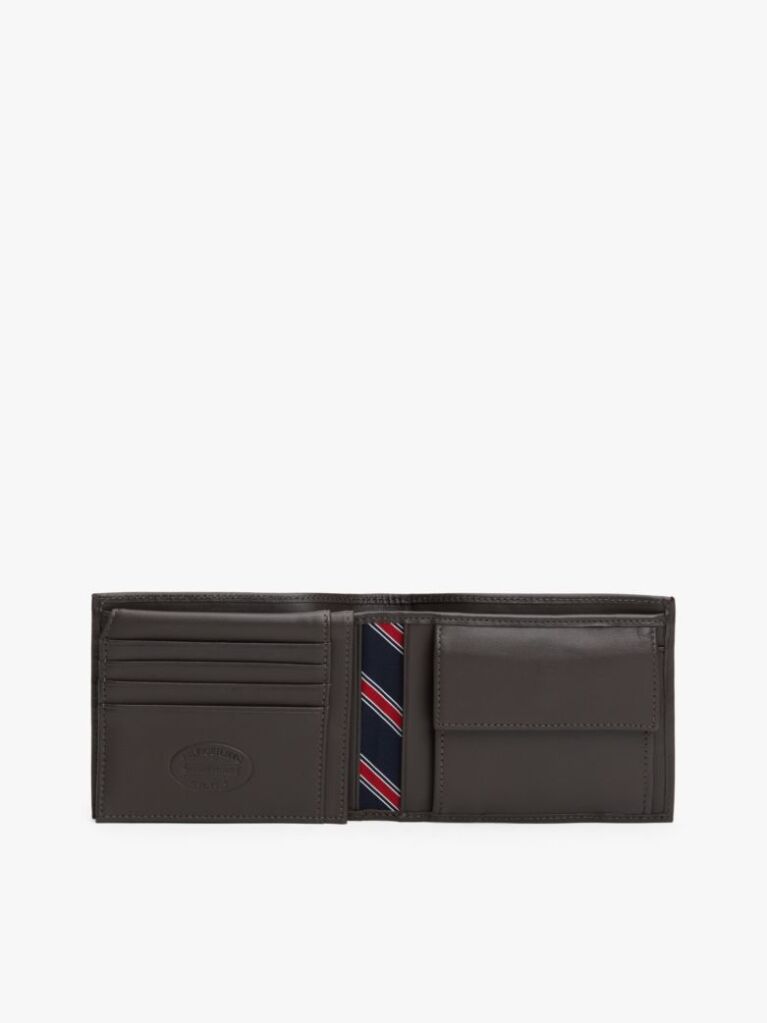 Brown Mesh Flap Wallet  Men