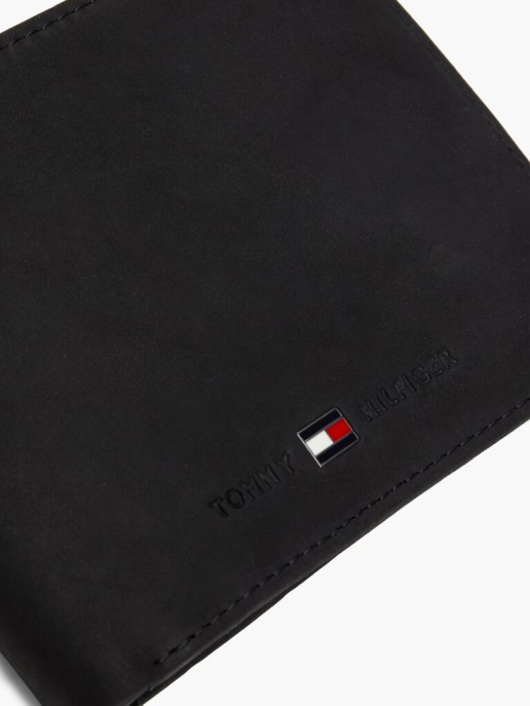 Black Leather Credit Card Wallet  Men