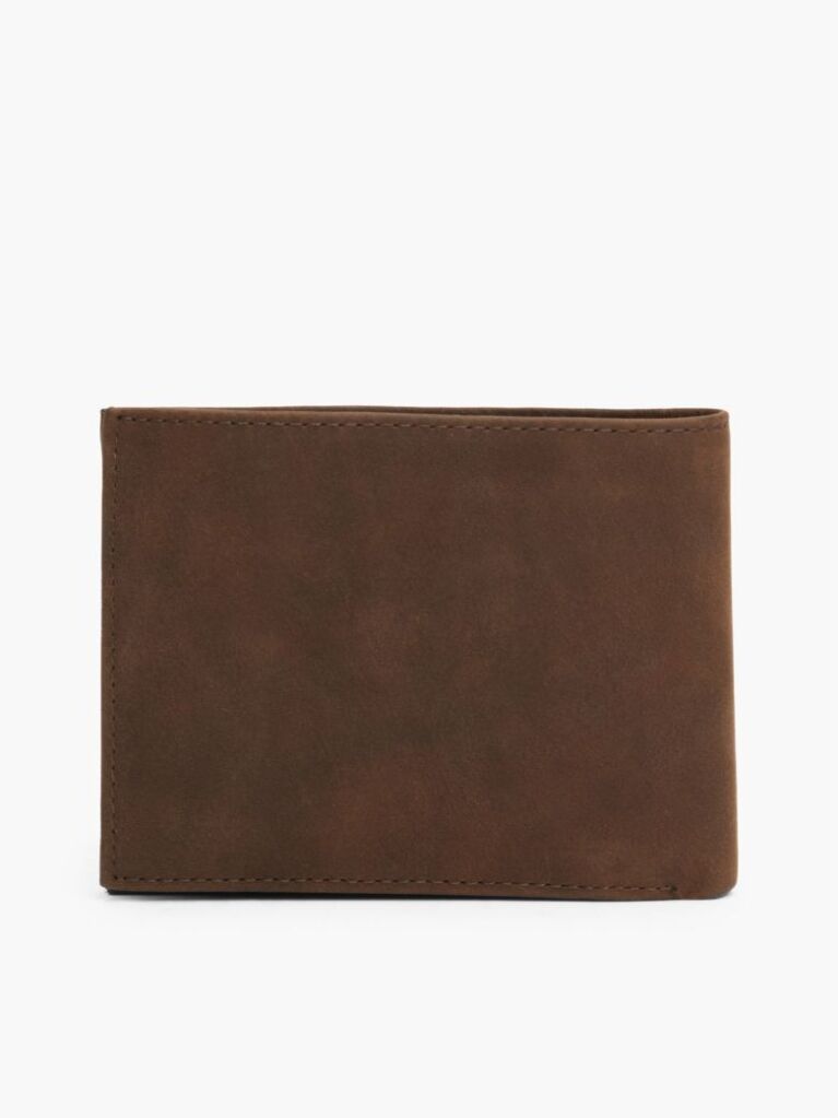 Brown Leather Flap Wallet  Men