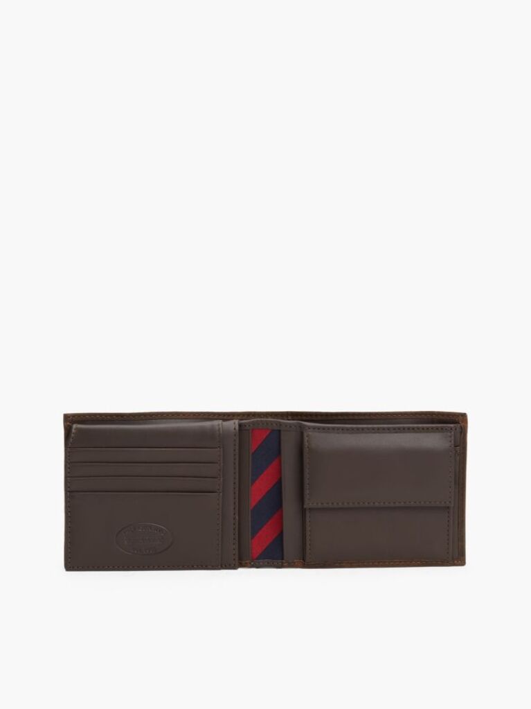 Brown Leather Flap Wallet  Men
