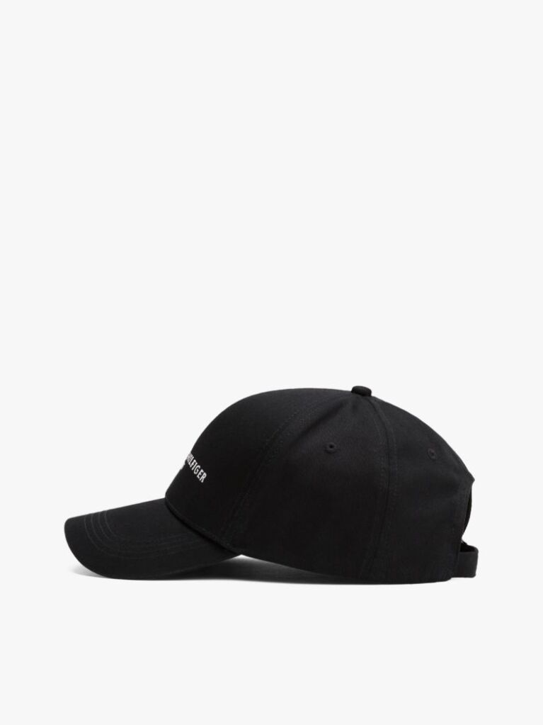 Black Th Established Organic Cotton Baseball Cap  Men