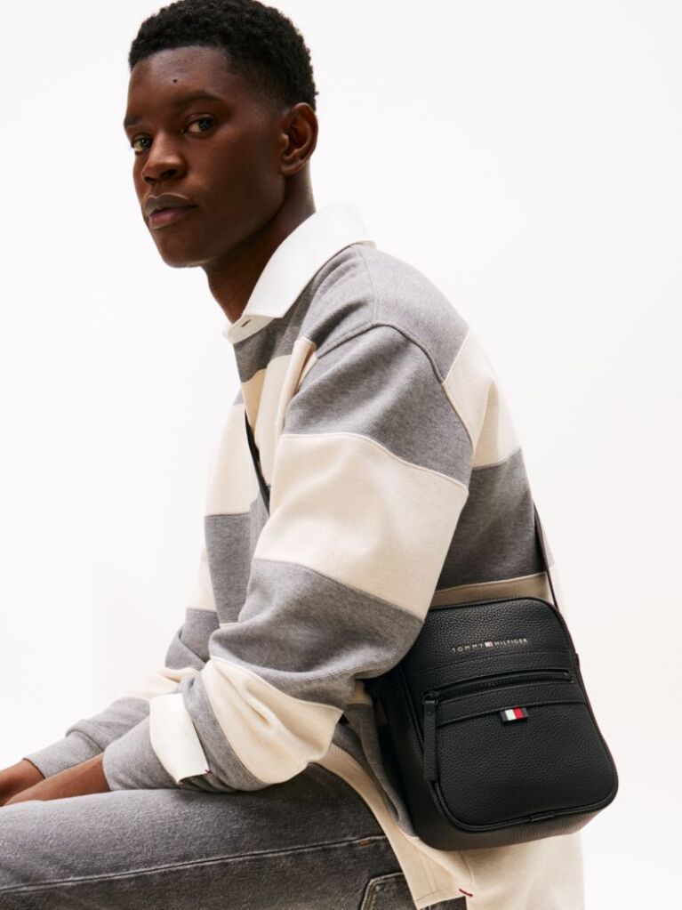 Black ESSENTIAL SMALL REPORTER BAG  Men