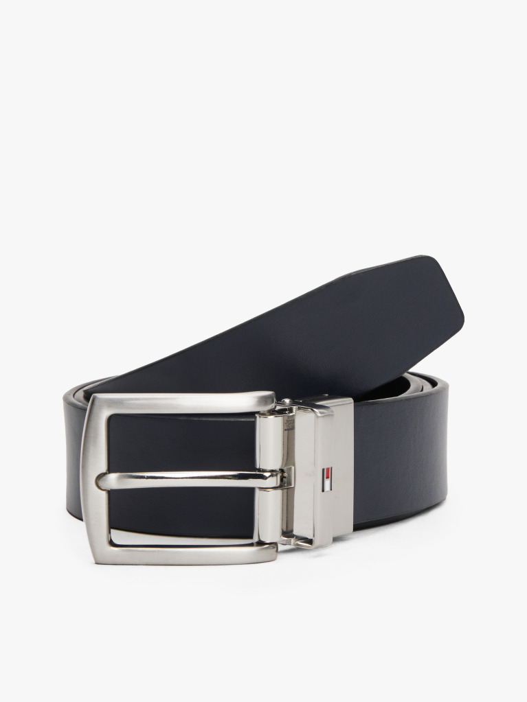 Blue Reversible Leather Belt  Men