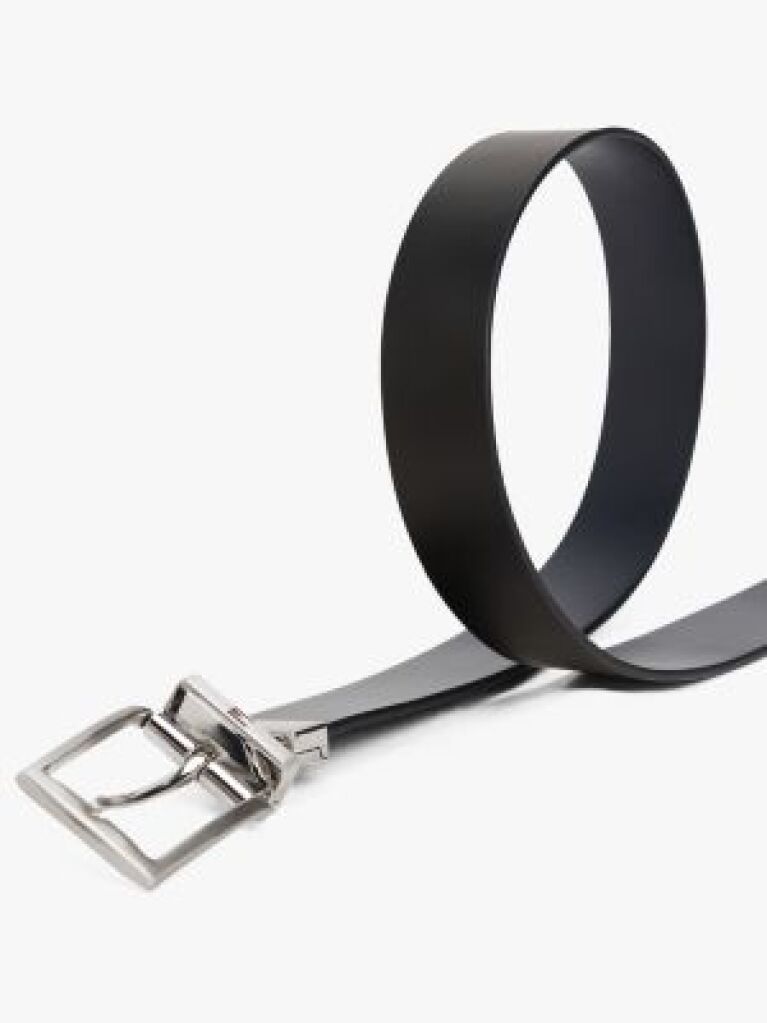 Blue Reversible Leather Belt  Men