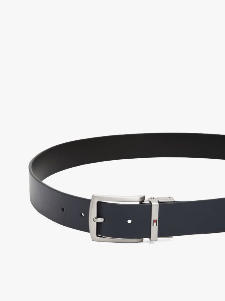 Blue Reversible Leather Belt  Men