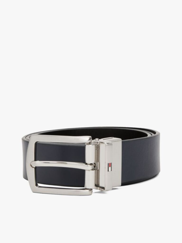 Blue Reversible Leather Belt  Men
