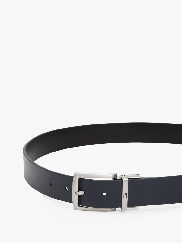 Blue Reversible Leather Belt  Men