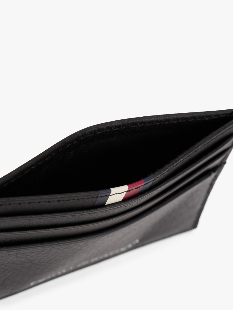 Black TH Business Leather Card Holder  Men