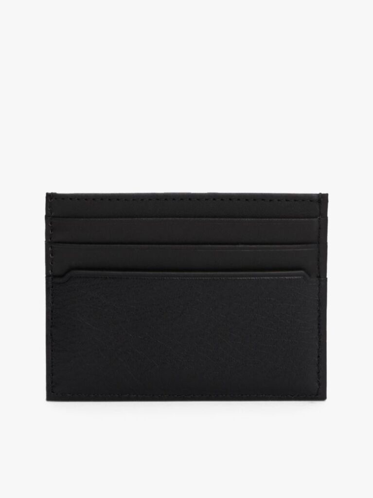 Black TH Business Leather Card Holder  Men