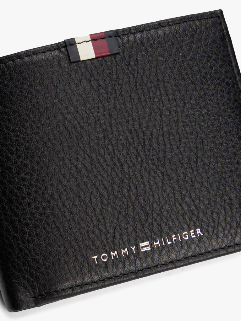 Black TH Business Corporate Leather Wallet  Men