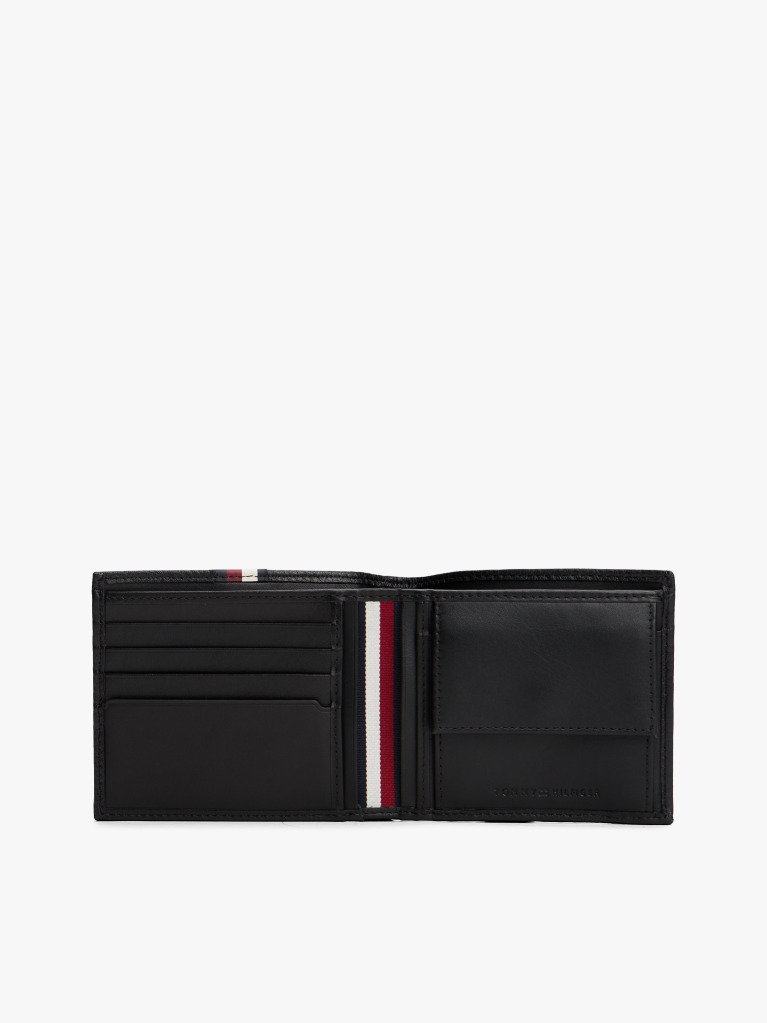 Black TH Business Corporate Leather Wallet  Men
