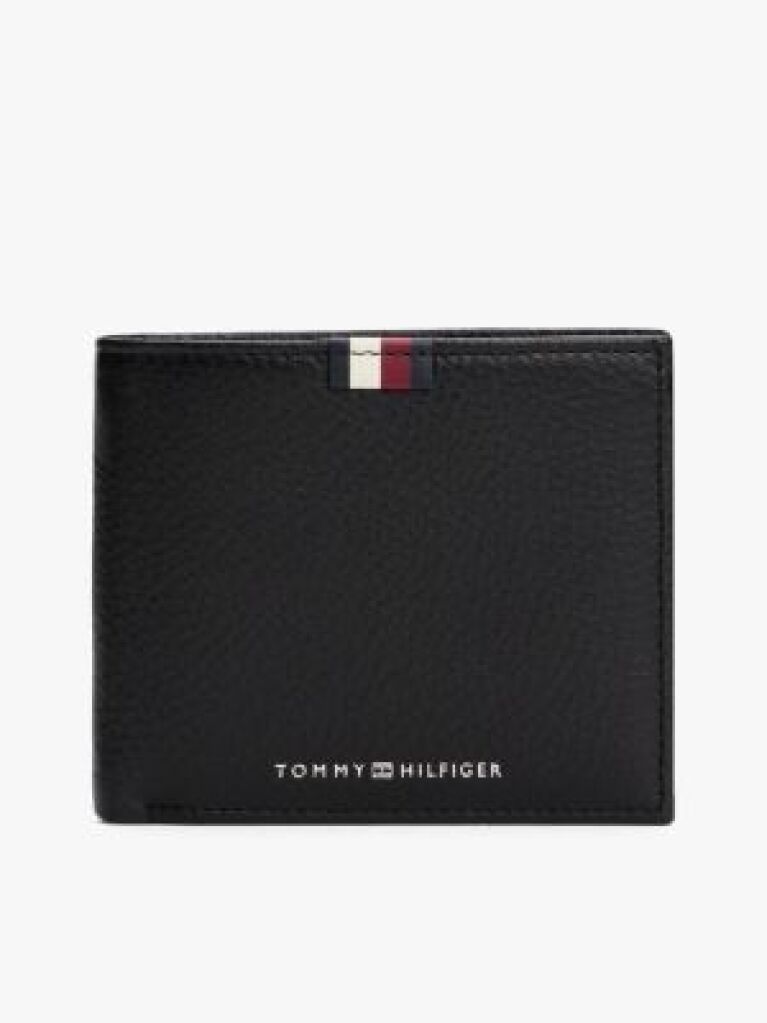 Black TH Business Corporate Leather Wallet  Men