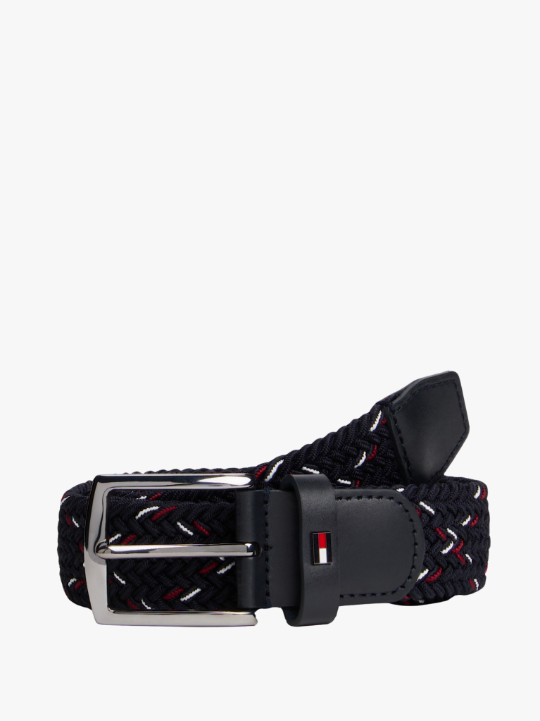 Blue Woven Elasticated Belt  Men