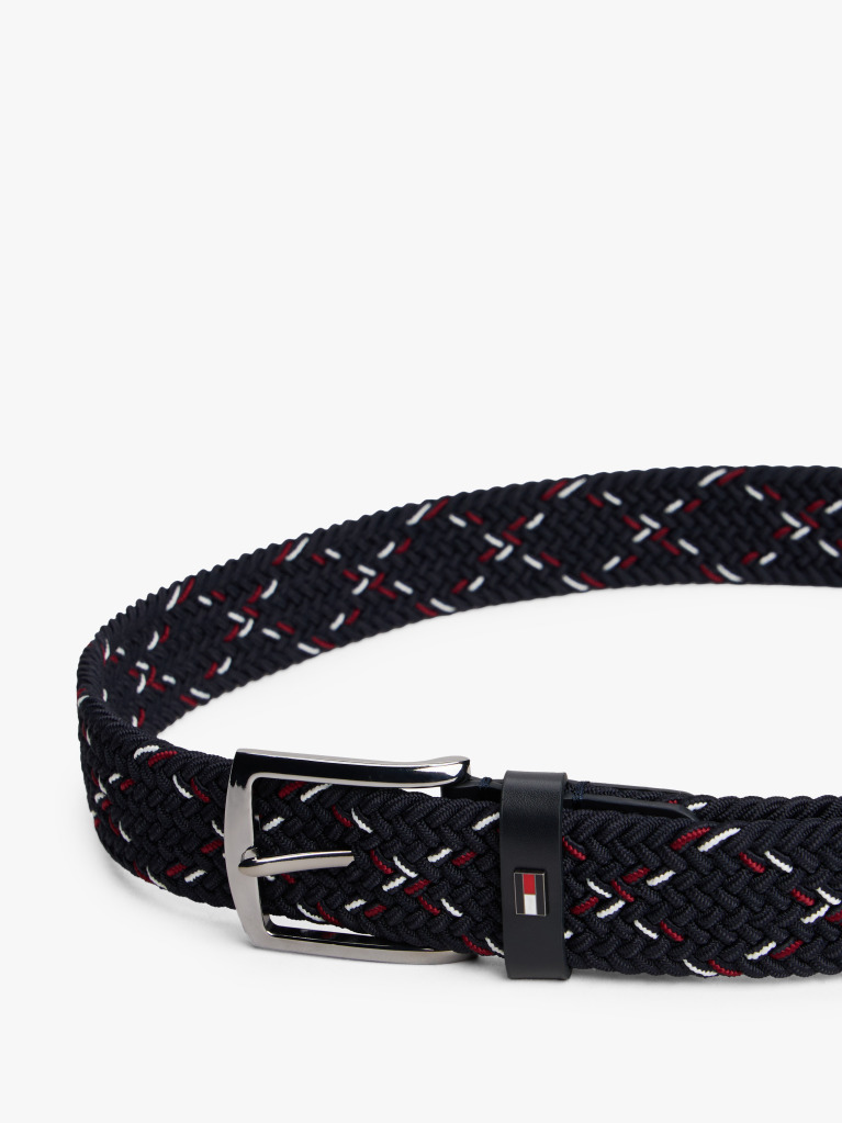 Blue Woven Elasticated Belt  Men