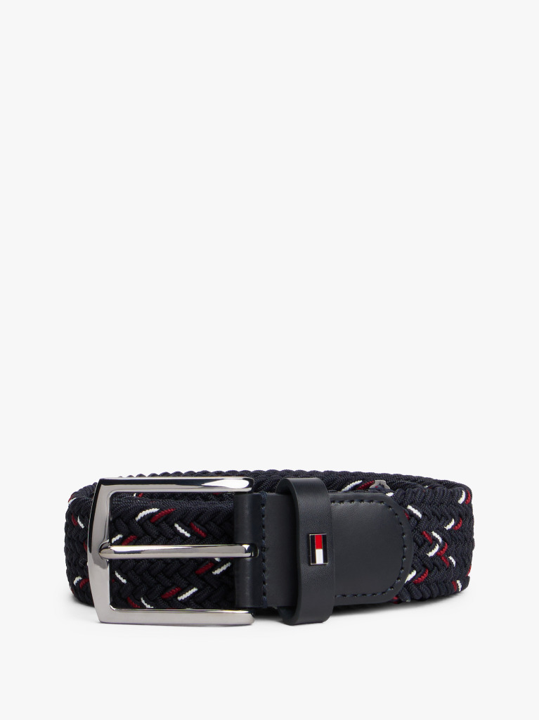 Blue Woven Elasticated Belt  Men