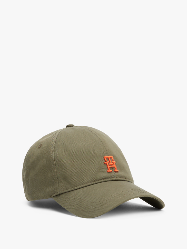 Green Contrast TH Monogram Baseball Cap  Men