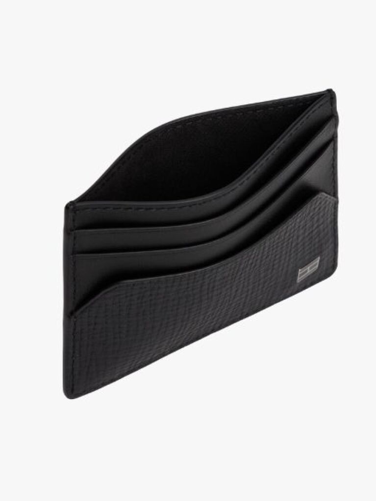 Black Hilfiger Flag Credit Card Holder  Men