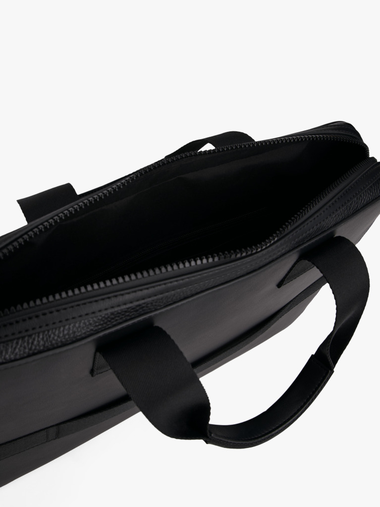 Black TH Monogram Laptop Bag  Men