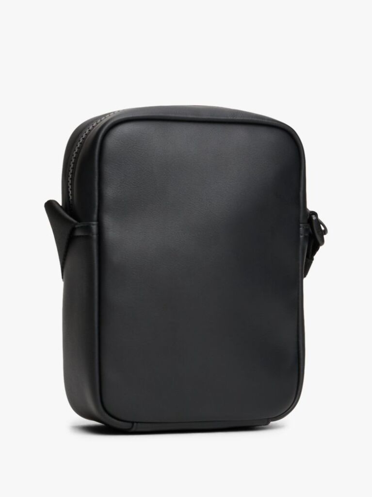 Black Hilfiger Flag Ribbed Crossbody Reporter Bag  Men
